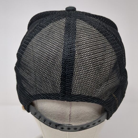 Kenwood Snapback Trucker Hat Black OS Adjustable Embroidered Mesh Back Otto - Picture 5 of 9